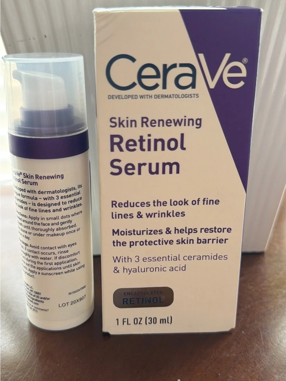 rave Retinol Serum — Purple, White